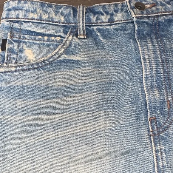 Helmut Lang Denim Mini Skirt Size 28 Medium Blue Wash - Picture 5 of 13